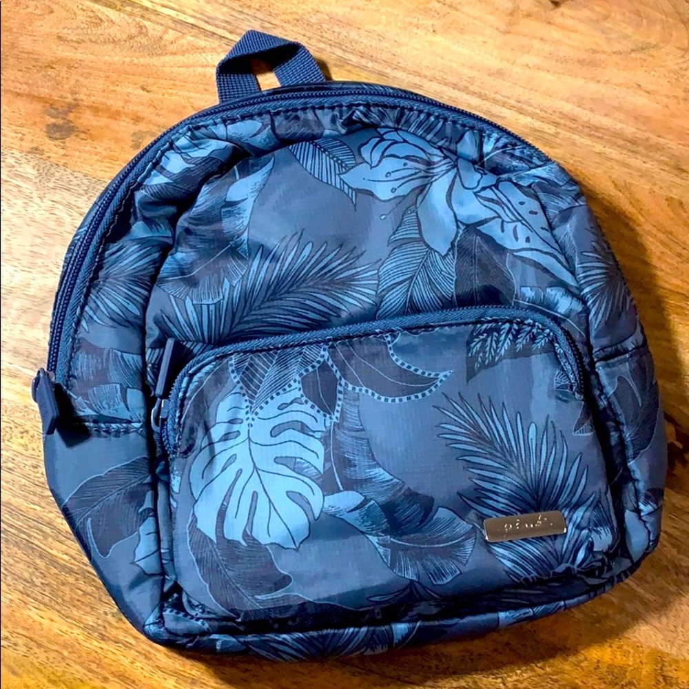PINK | Blue Floral Ripstop Mini Backpack - Picture 3 of 3